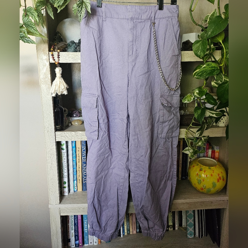 Forever 21 Lavender Cargo Jogger